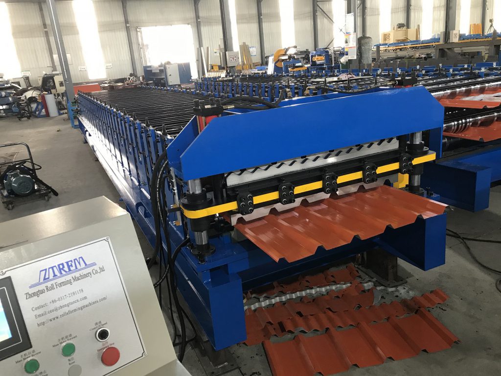 metal roofing sheet with anti-condensation felt roll forming machine