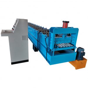 Rolling shutter door forming machine