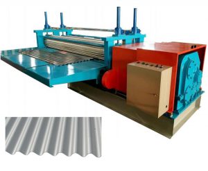 Barrel corrugation machine