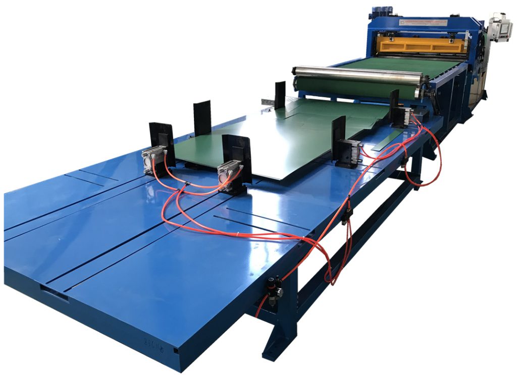 Steel coil cut metal sheet machine