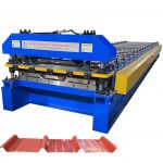 Metal sheet roll forming machine