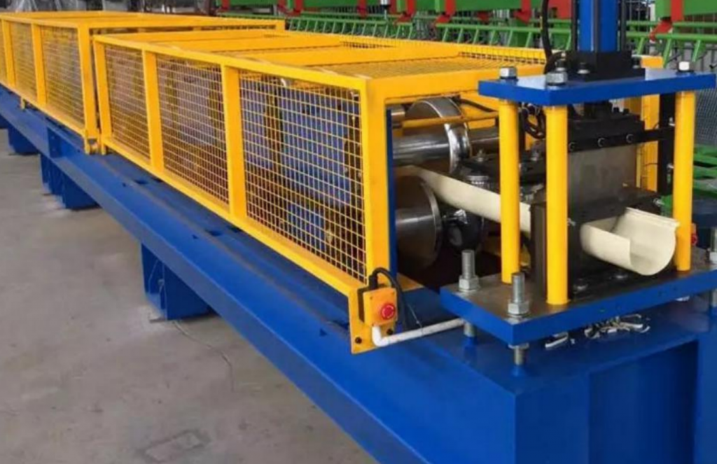 Gutter roll forming machine