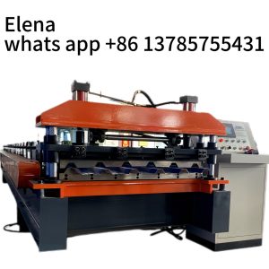  Trapezoid  Roofing Sheet Machine IBR Roof Sheeting Roll Forming Machine