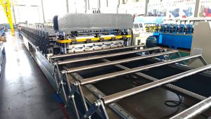 High Quality Color Coated Trapezoidal Sheet Roll Forming Machine  China