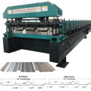 0.3-0.8mm USA Hot Sale Metal Roof PBR R Panel Roll Forming Machine