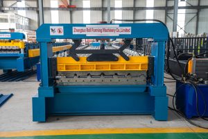 Building Material Wall Panel Trapezoid Metal Roofing IBR Tile Roll Forming Machine