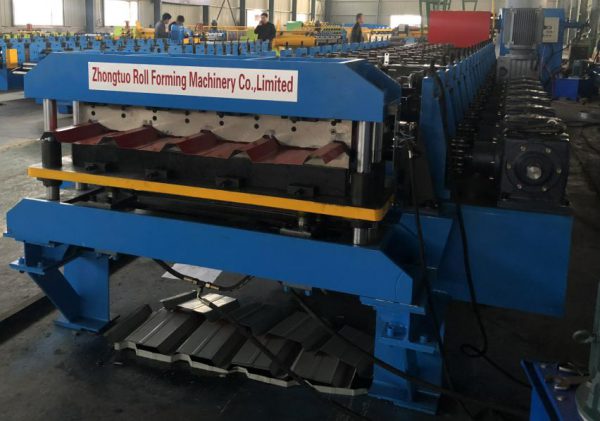 High Speed Color Steel Roof Making Machine - color steel roll forming ...